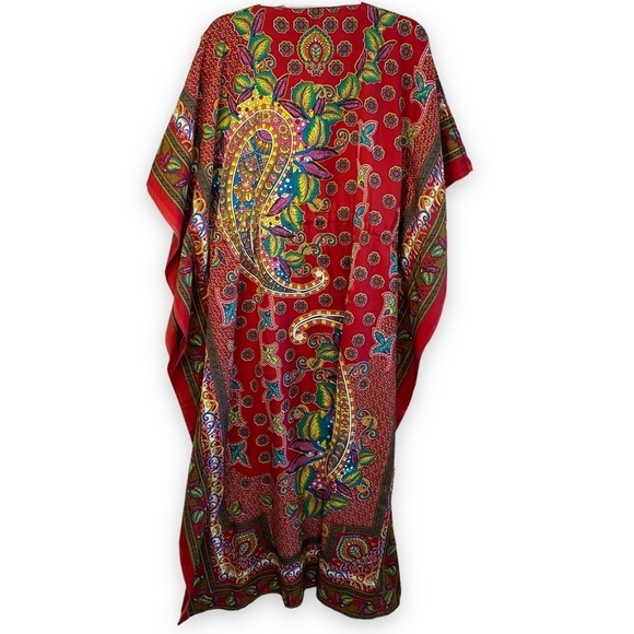 Red Graphic Print Maxi/Mumu - One Size - Picture 2 of 7